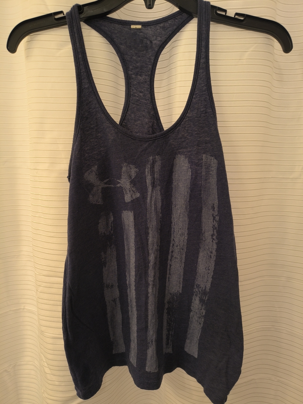 Under Armour Navy Blue Racerback Graphic Tank